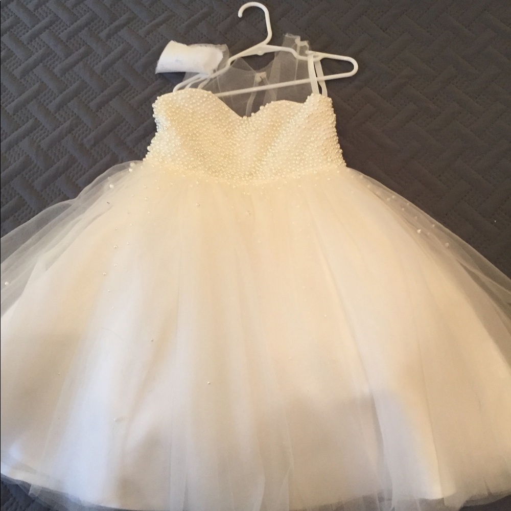White pearl Dress